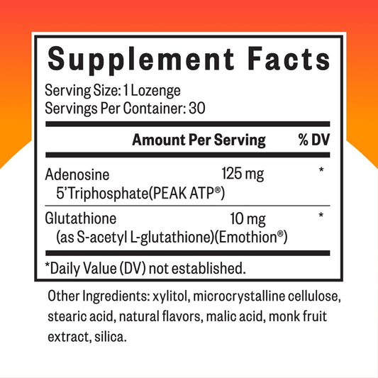 Close-up of Seeking Health Energy Nutrients lozenge texture