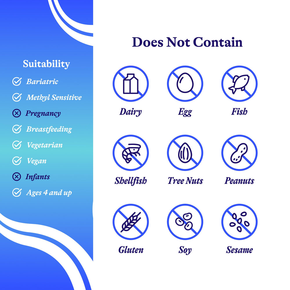 Seeking Health gluten-free packaging suitable for sensitive diets.