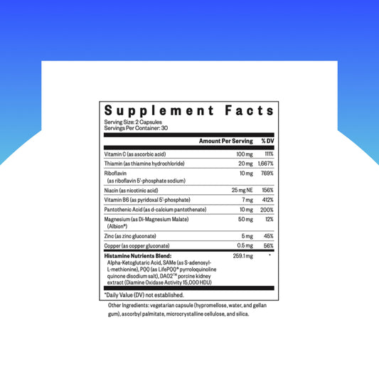 Seeking Health Histamine Nutrients capsules ready for daily use