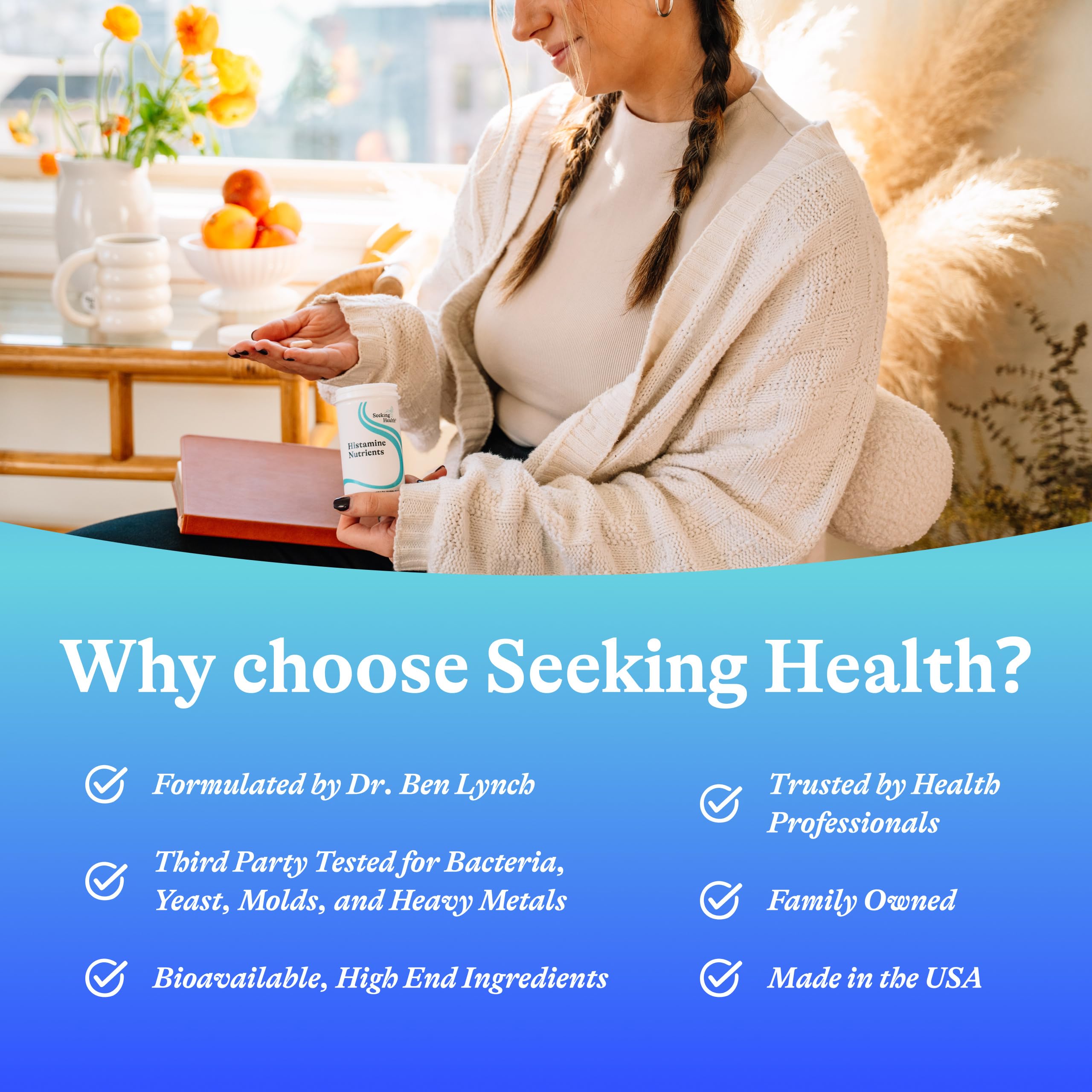 Seeking Health Histamine Nutrients outdoors for seasonal support