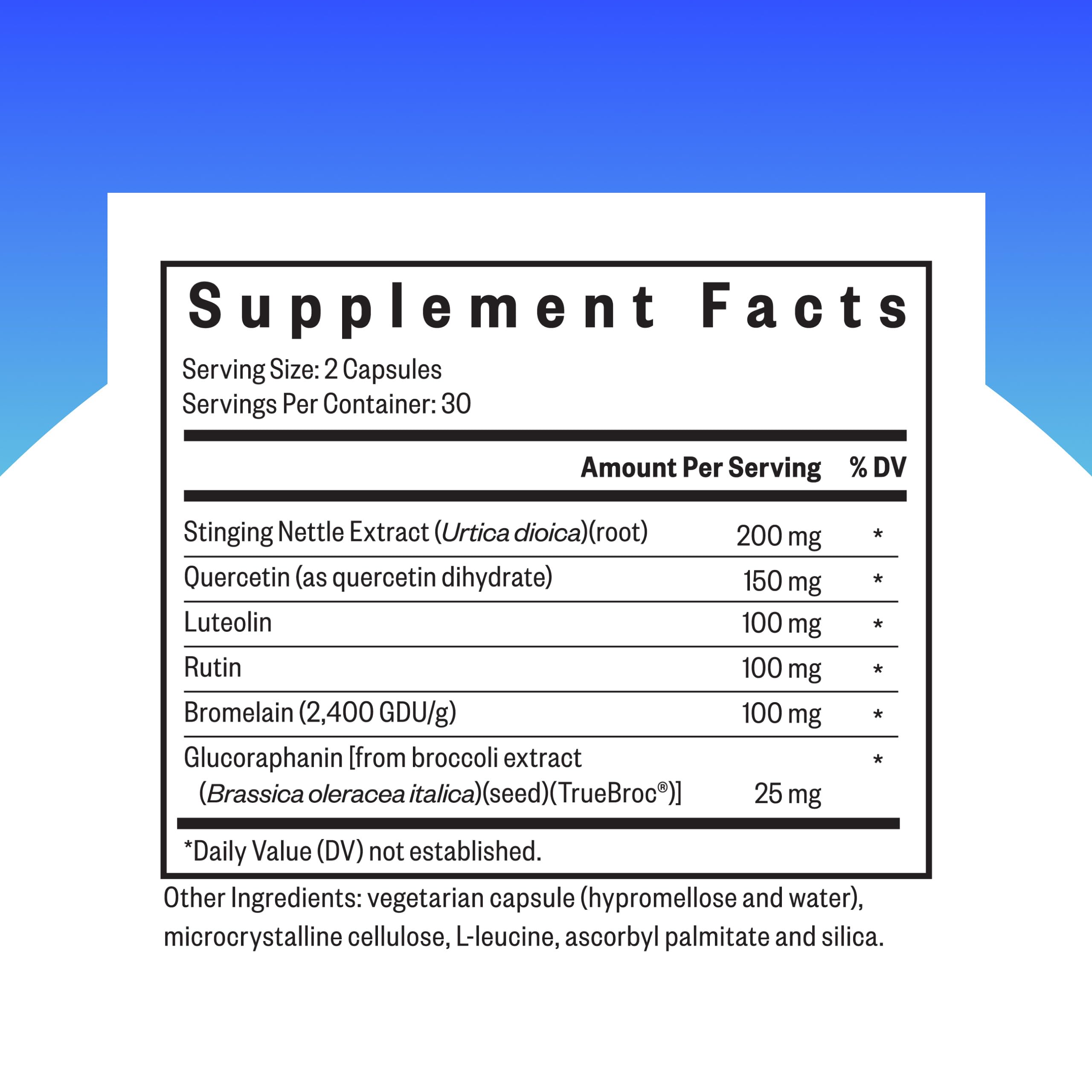 Seeking Health HistaminX capsules closeup for easy daily use.