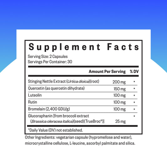 Seeking Health HistaminX capsules closeup for easy daily use.