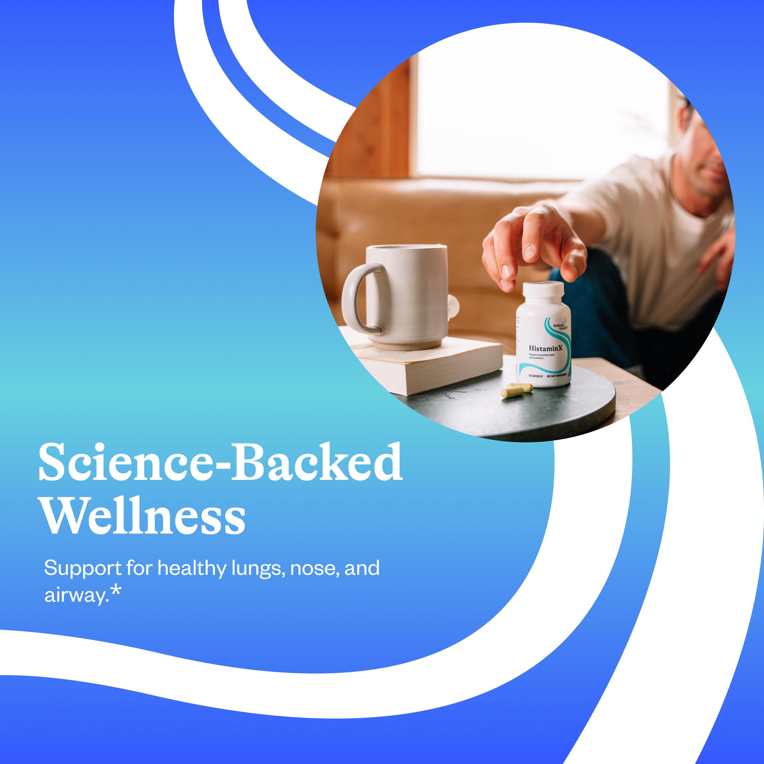 Seeking Health HistaminX flavonoids-quadruple-mix indicates antioxidant blend.