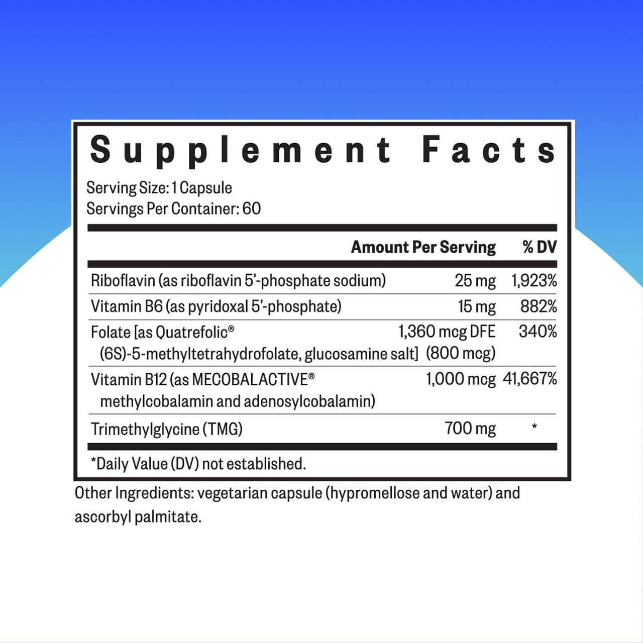 Seeking Health Homocysteine Nutrients capsules close up highlighting B vitamins for daily metabolic support