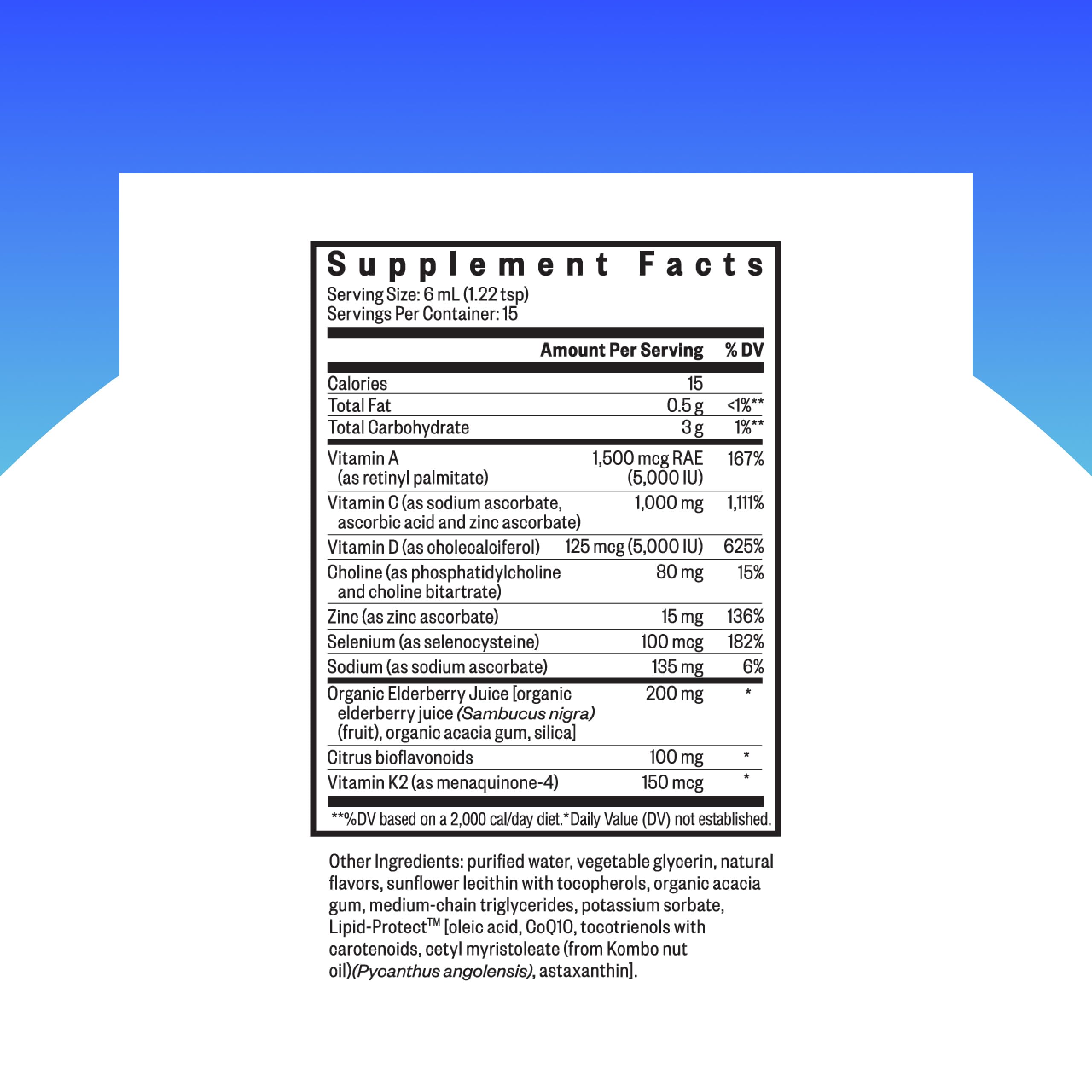 Seeking Health Immune Intensive liquid pour for easy daily dosing