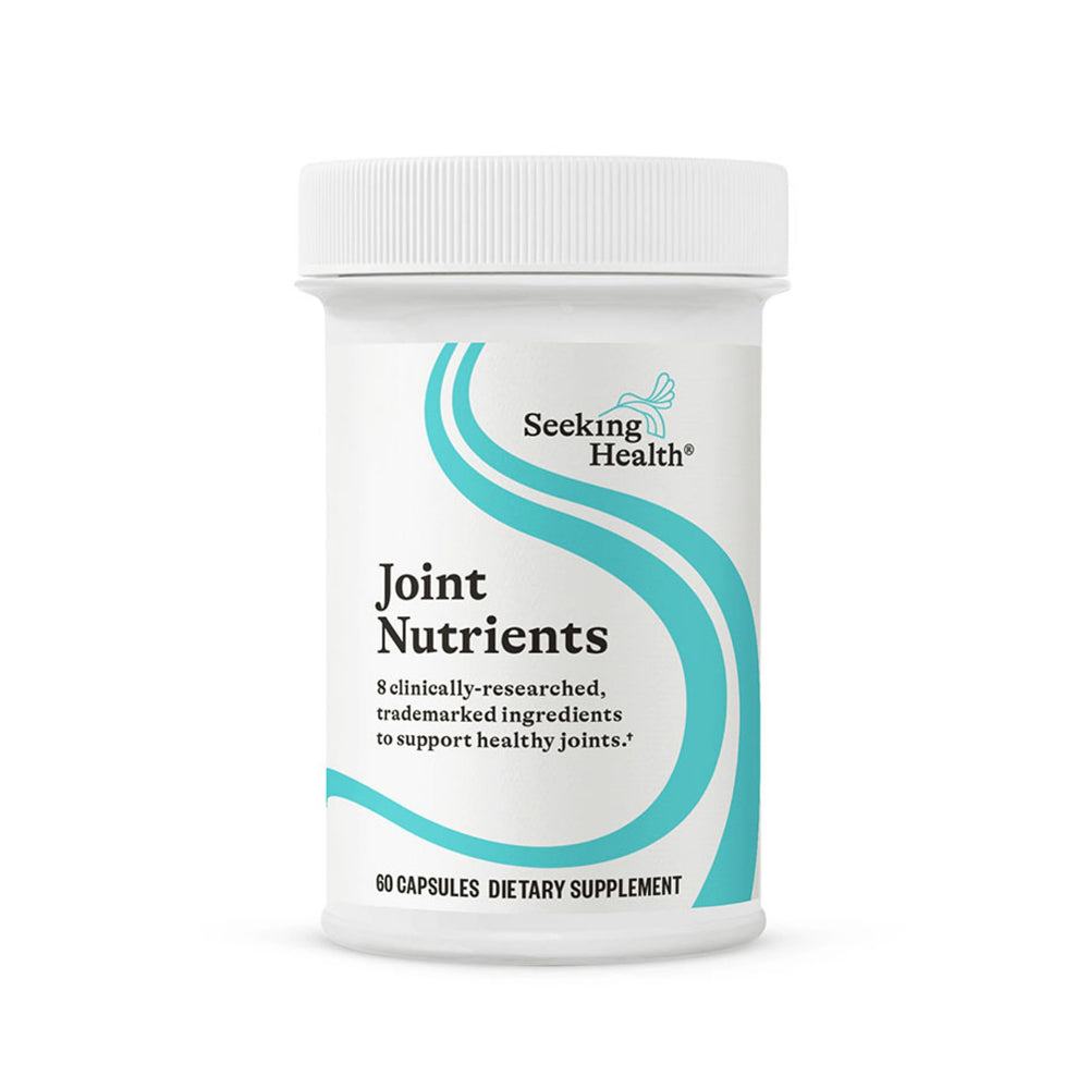 Seeking Health Joint Nutrients bottle front view for targeted joint support.