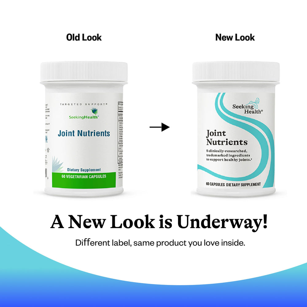 Packaging image of Seeking Health Joint Nutrients on shelf appeal.