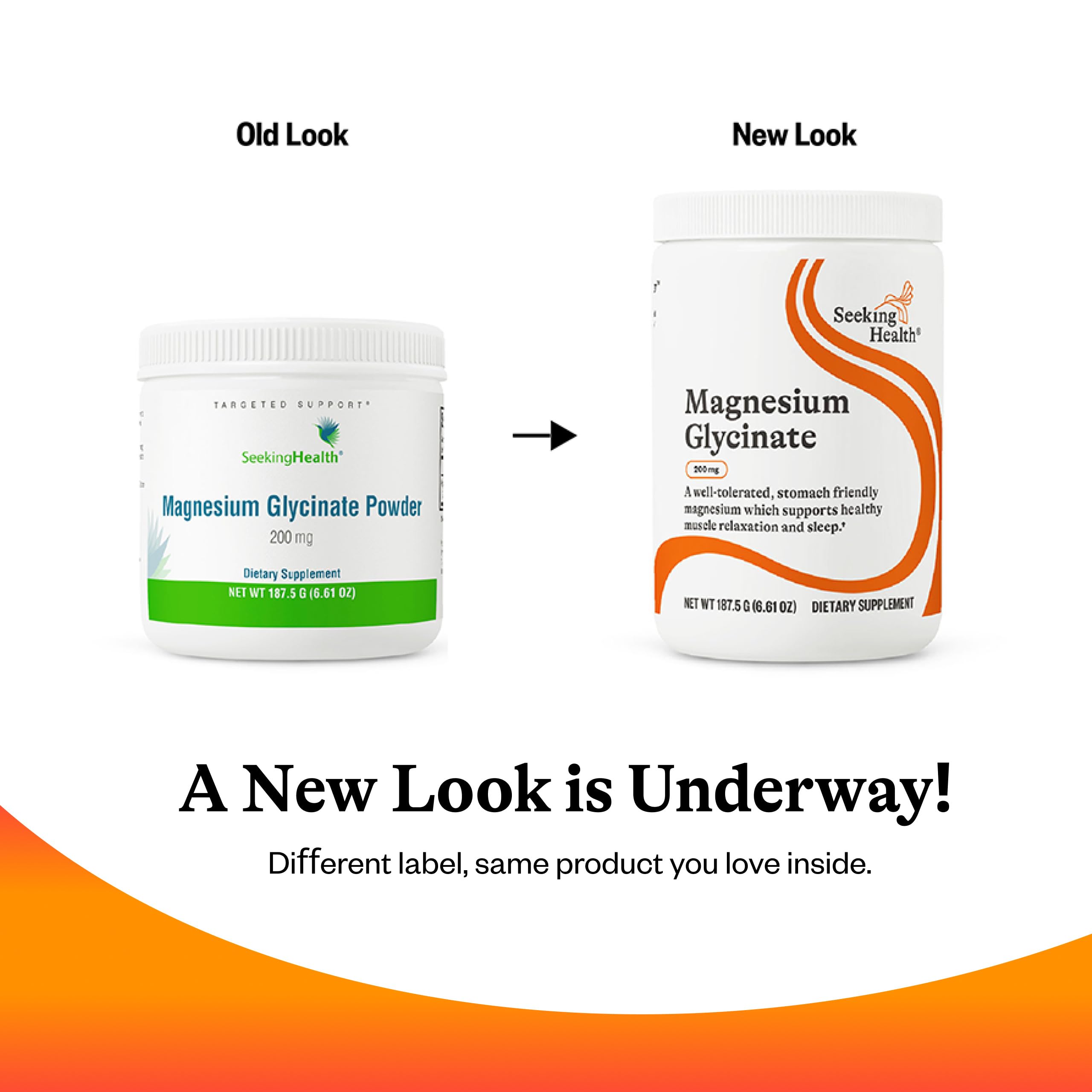 Seeking Health Magnesium Glycinate Powder measurement spoon ready for one serving