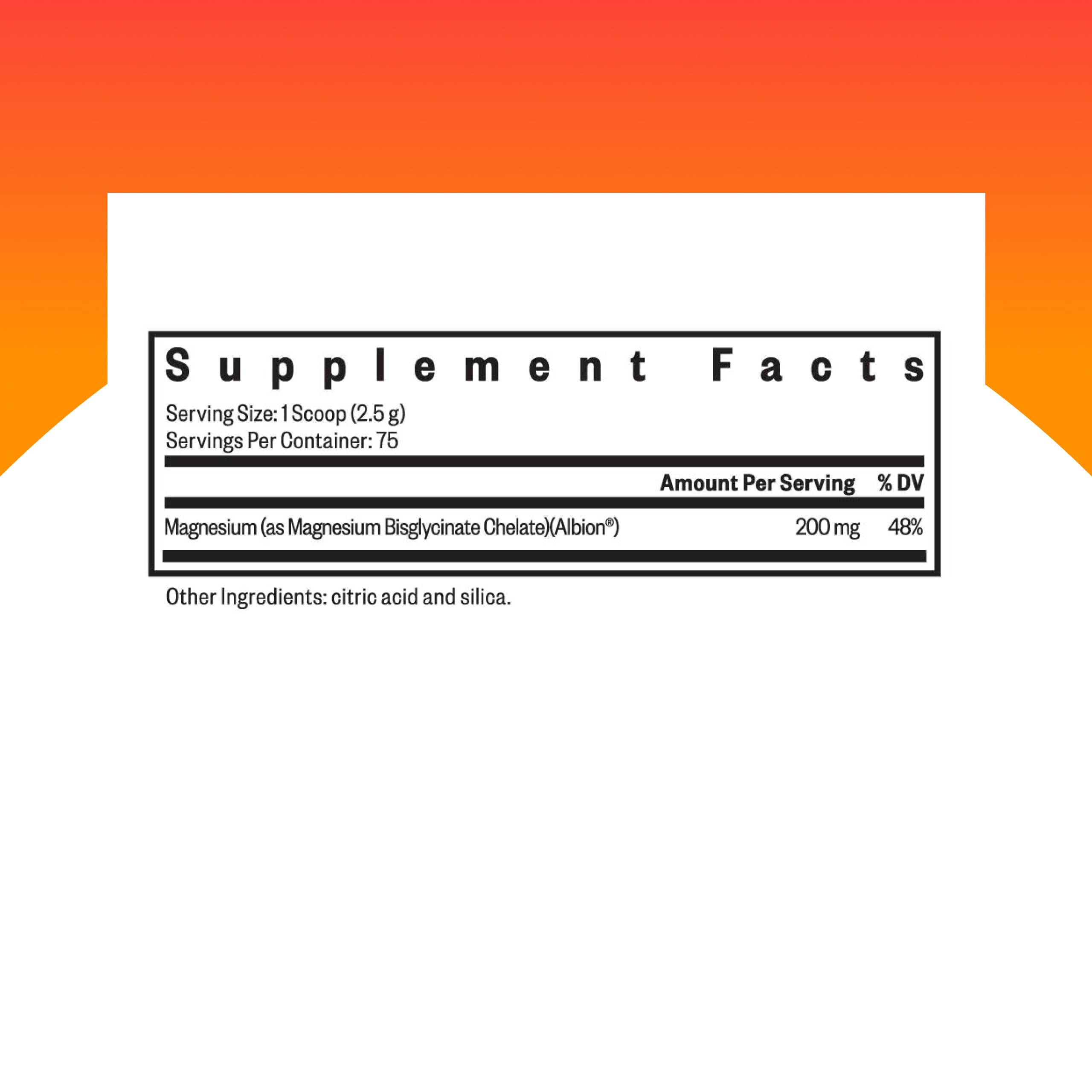 Seeking Health Magnesium Glycinate Powder scoop for easy daily portions