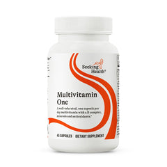 Seeking Health Multivitamin One bottle cap for easy daily dose supporting methylation