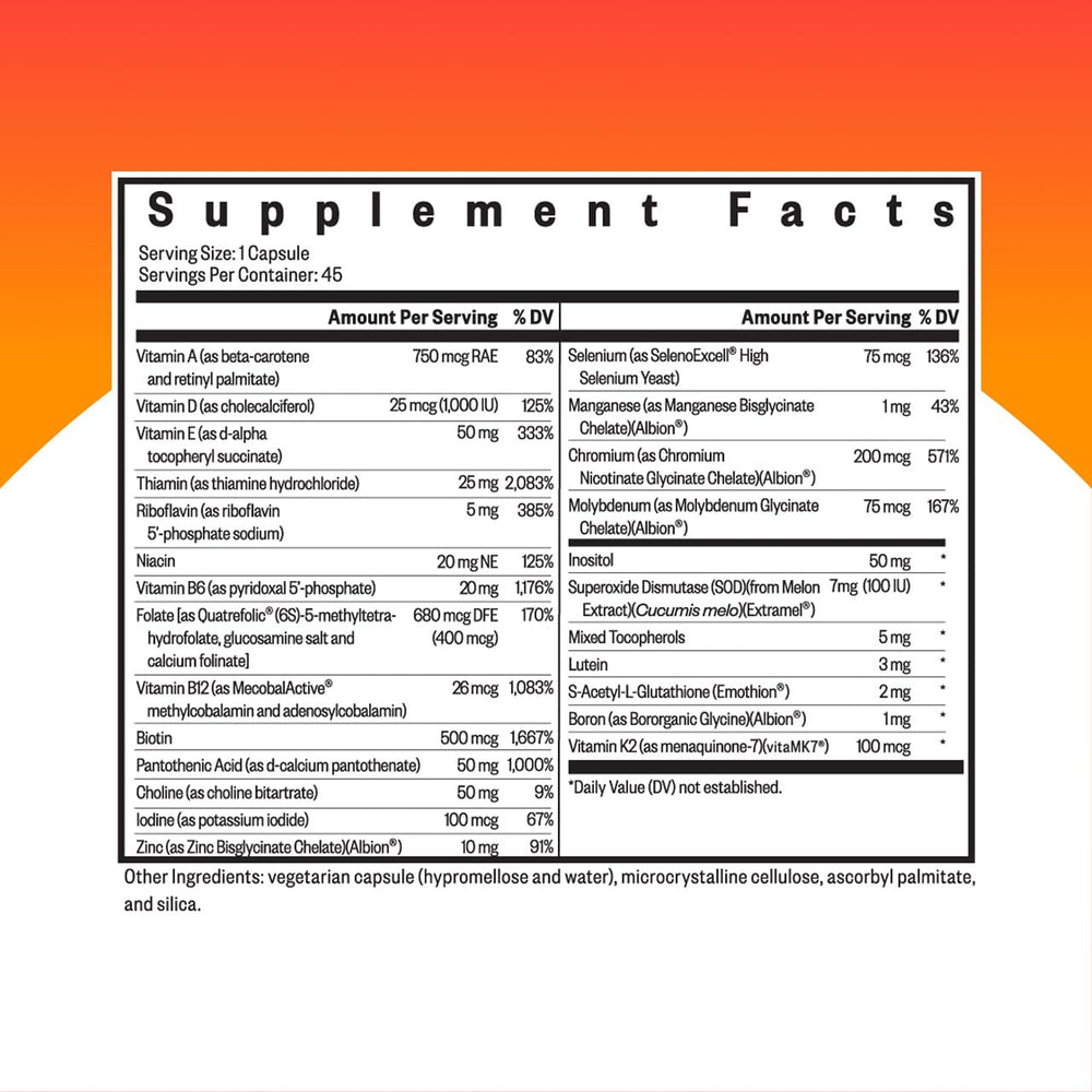 Pour action of Seeking Health Multivitamin One for convenient daily use