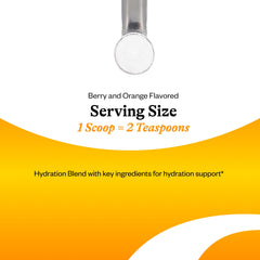 Seeking Health Optimal Electrolyte Berry glass with powder suggests on-the-go hydration.