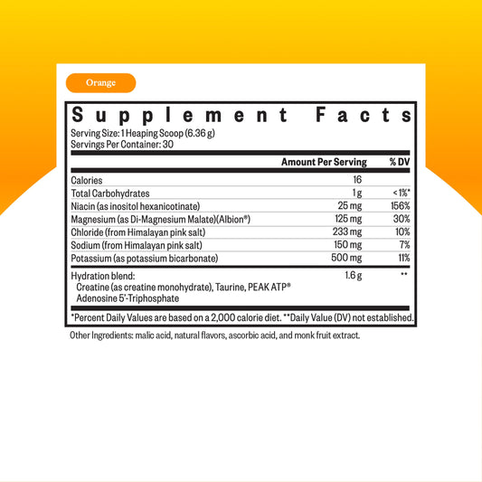 Seeking Health Optimal Electrolyte Orange label emphasizes minerals for electrolyte balance