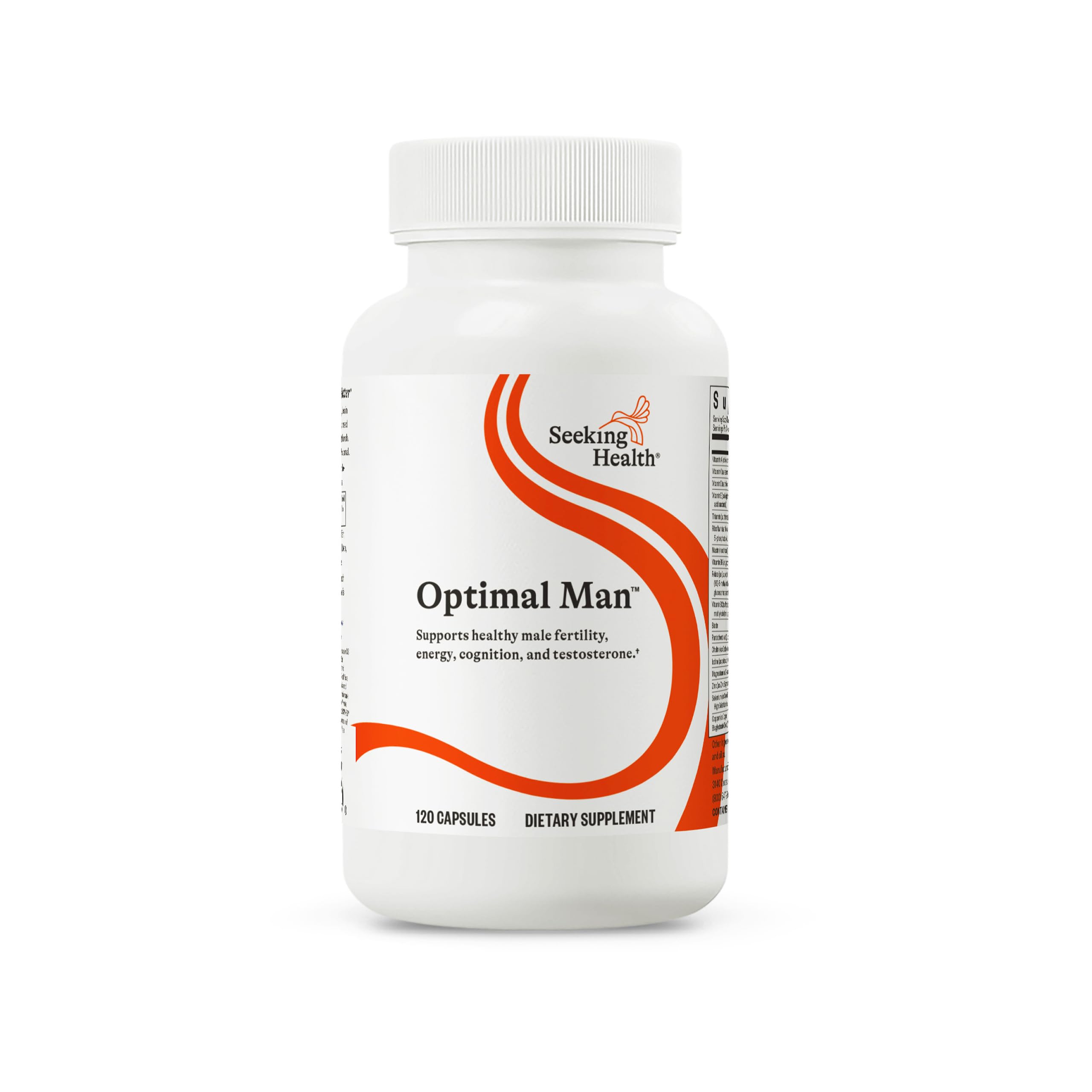 Seeking Health Optimal Man bottle front view for daily vitality support