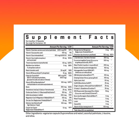 Seeking Health Optimal Man tablets close-up highlighting easy-to-swallow form