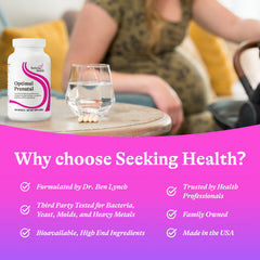 Seeking Health Optimal Prenatal allergen-free label for sensitive diets