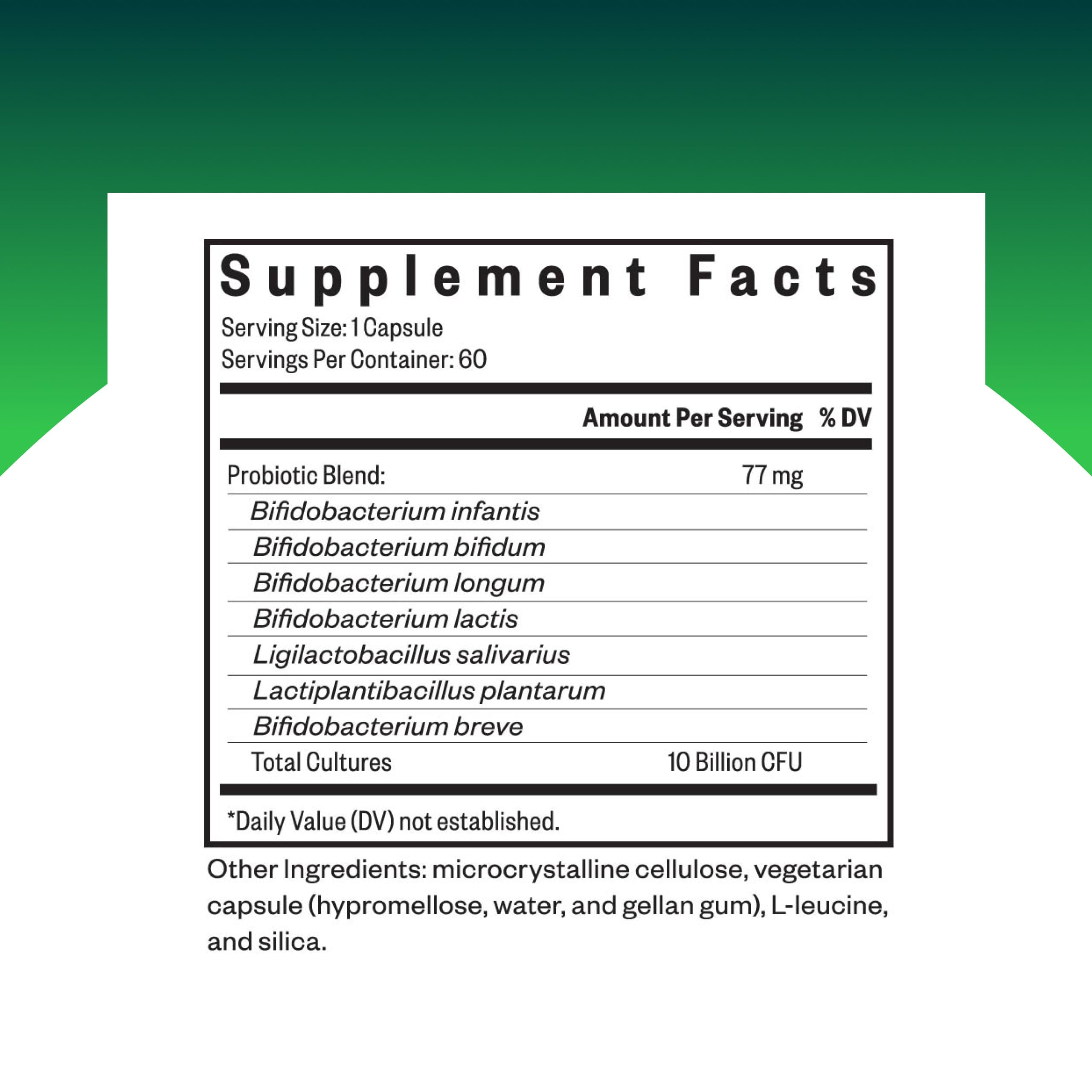 Seeking Health ProBiota HistaminX bottle label close-up highlighting histamine support.