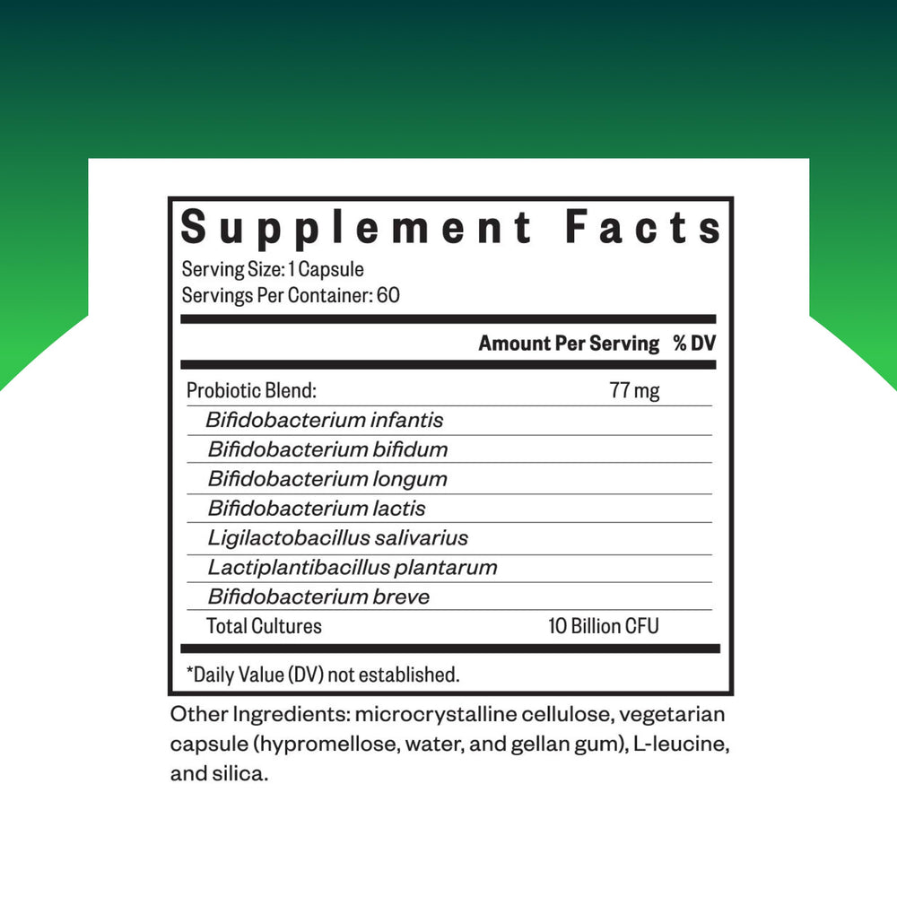 Seeking Health ProBiota HistaminX bottle label close-up highlighting histamine support.