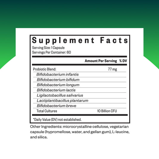 Seeking Health ProBiota HistaminX bottle label close-up highlighting histamine support.