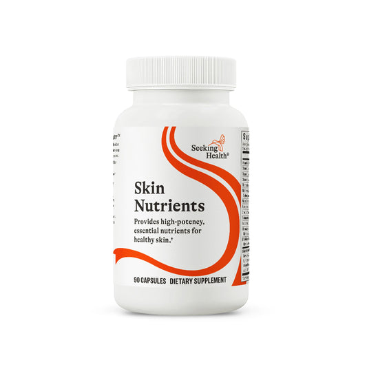 Seeking Health Skin Nutrients bottle front view for daily skin support