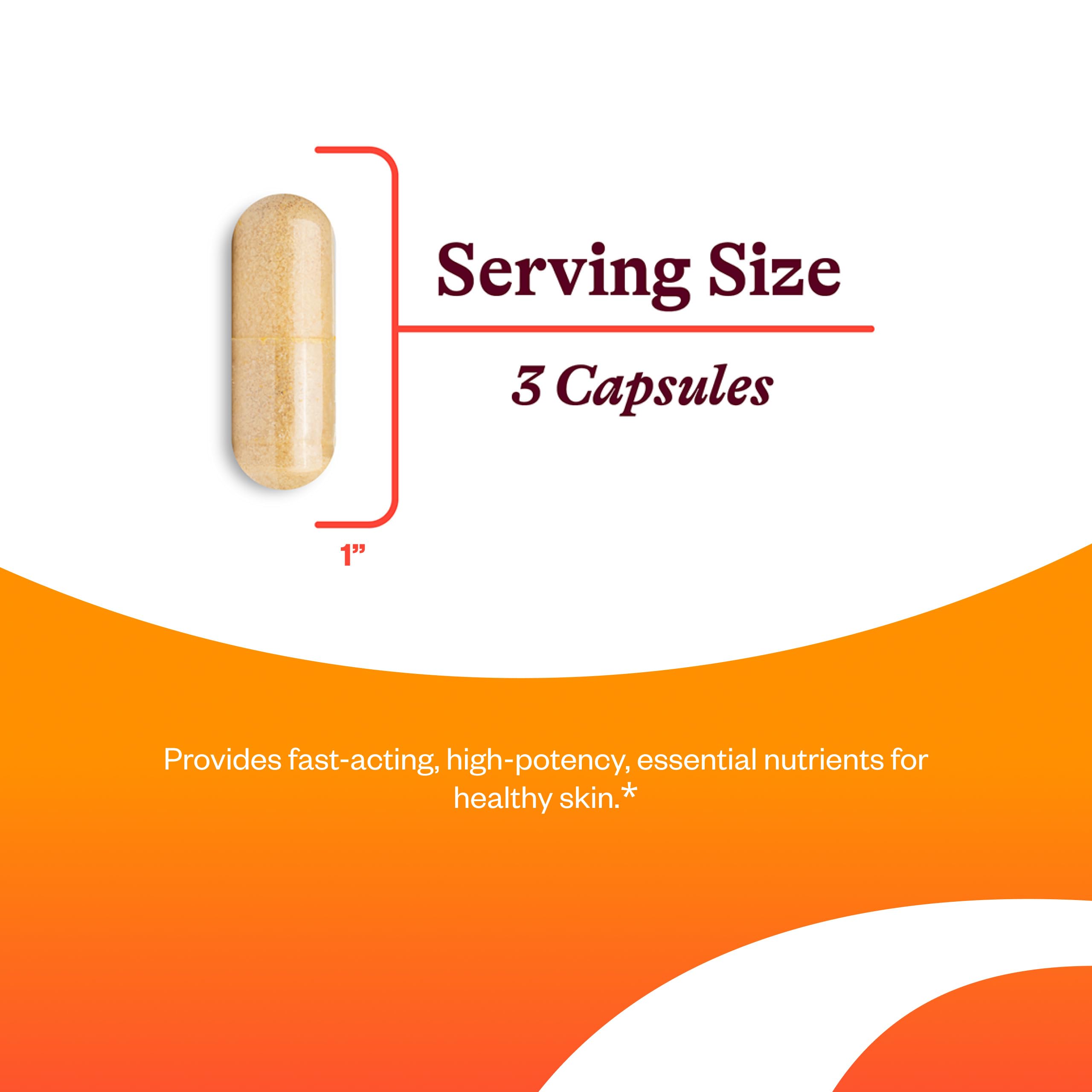 Capsules of Seeking Health Skin Nutrients pouring from bottle