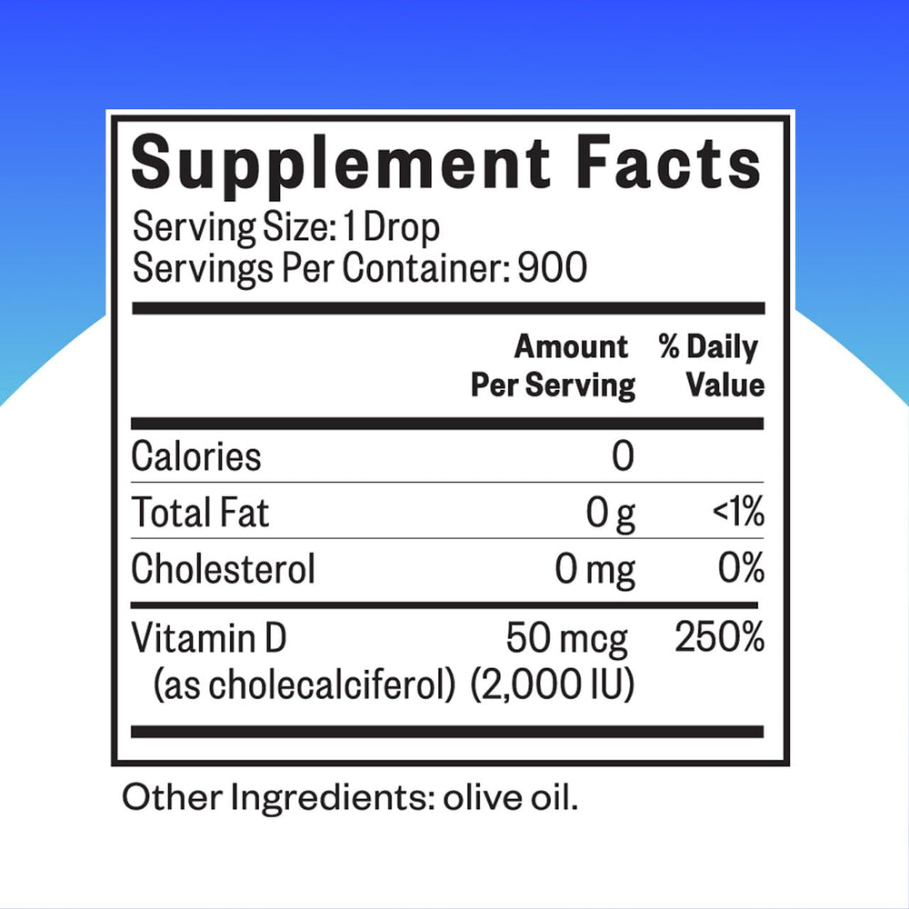 Seeking Health Vitamin D3 Drops dropper dispensing liquid for easy dosing.