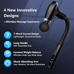 Seektik massage gun with heads enables precise neck and shoulder targeting.