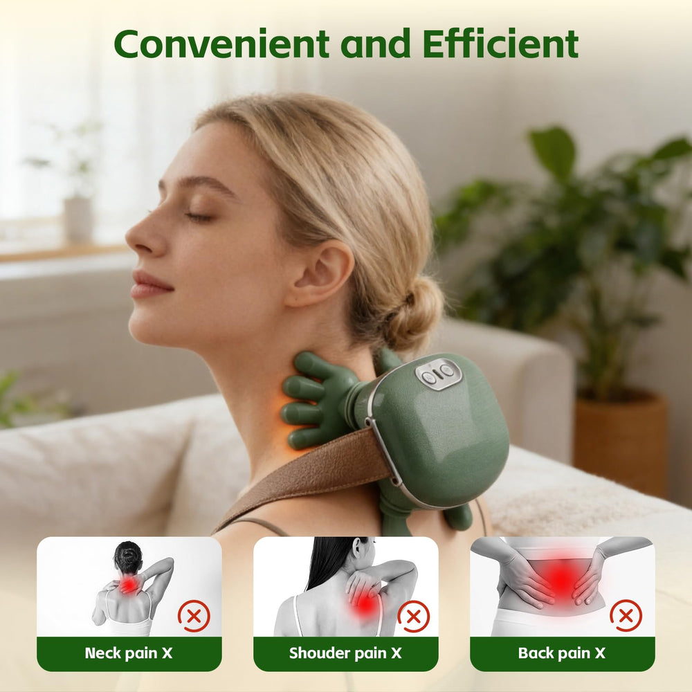 Seektik soft silicone massage heads for gentle contact on skin.