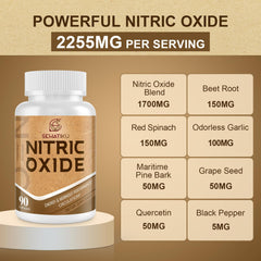SehatiKu Nitric Oxide 6-in-1 blend visual emphasizes holistic wellness