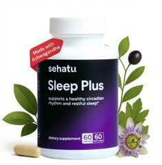 SEHATU Sleep Plus passion flower extract aiding calm before bed.