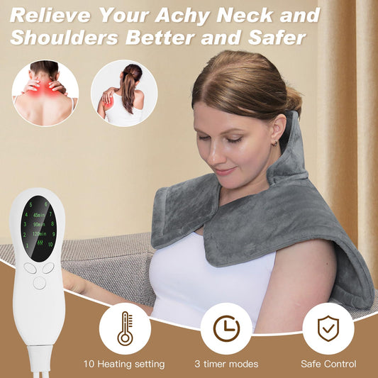 SEISSO neck and shoulder pad drapes naturally for targeted comfort after long work