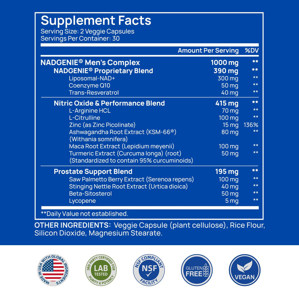 Selerb NAD+ and Magnesium ingredients graphic illustrating cellular vitality.