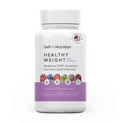 SELF NUTRITION healthy weight loss bottle front for women, with appetite support.