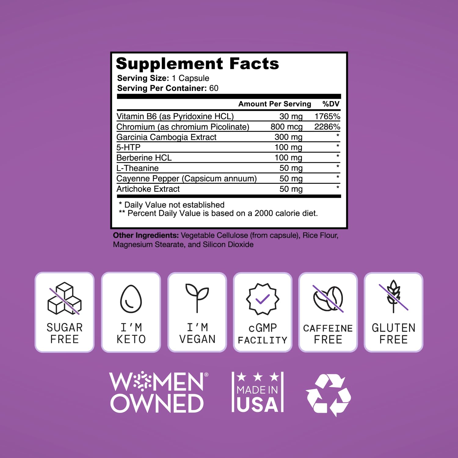 SELF NUTRITION made-in-usa facility badge on packaging.