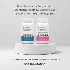 Self Nutrition Menopause ingredient dong-quai closeup conveys traditional wellness support.