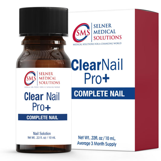 Selner ClearNail bottle pour showing quick dry action for on the go nail care
