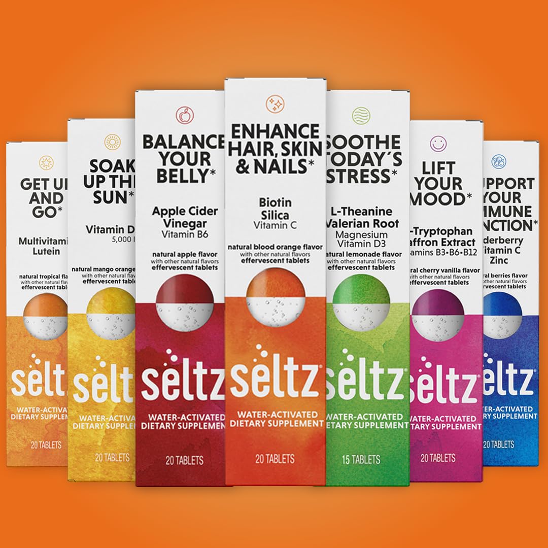 Seltz Enhance six-pack packaging for easy stock.