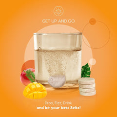 Six-tablet pack of Seltz Get Up and Go for daily use