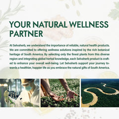 Selvaherb bottle label closeup provides clear usage guidance.
