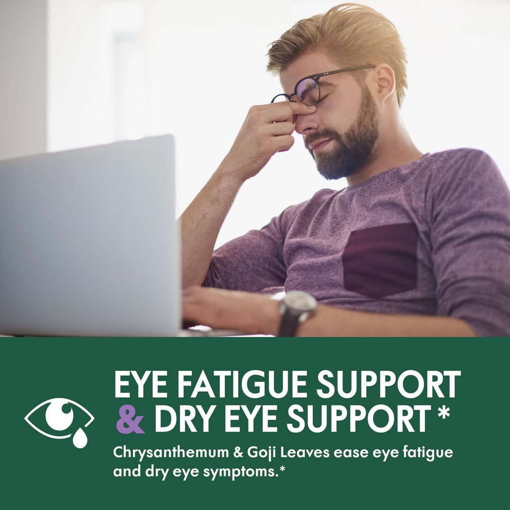 Selvaherb capsule closeup shows softgels ready for daily eye health support.