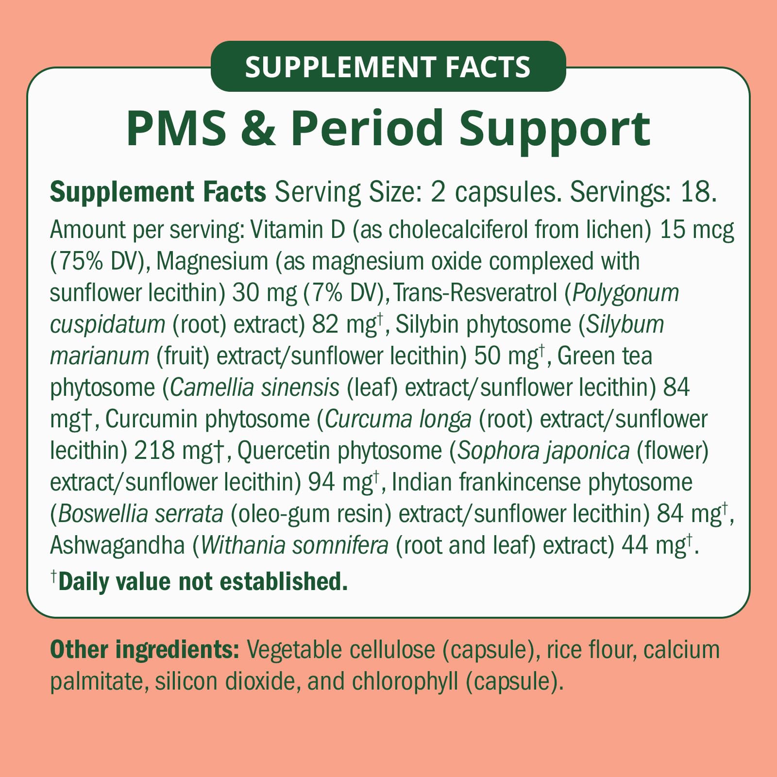 Semaine PMS Relief capsules close-up showing easy-to-take form to support the cycle.