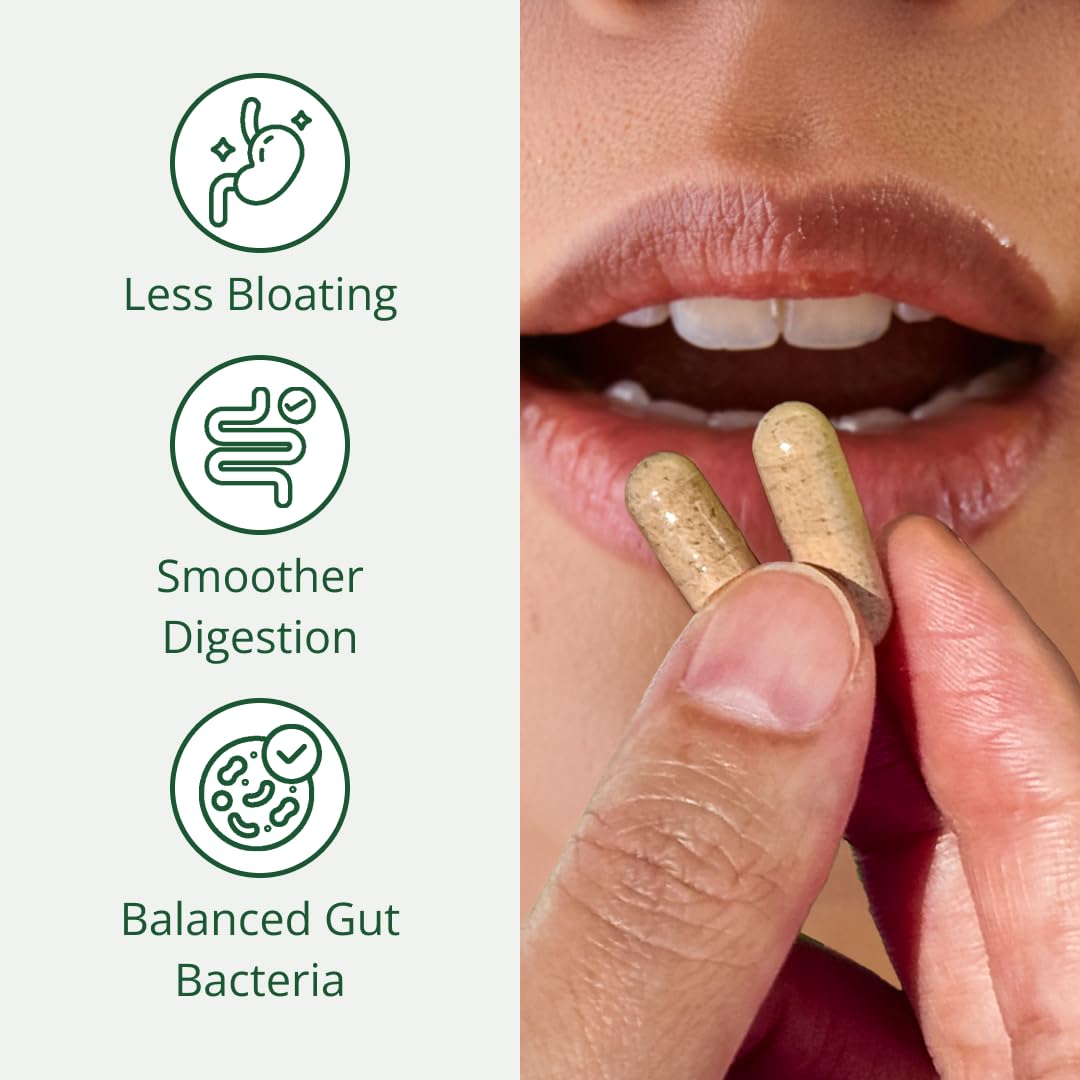 Semaine prebiotic probiotic capsules closeup for easy daily intake