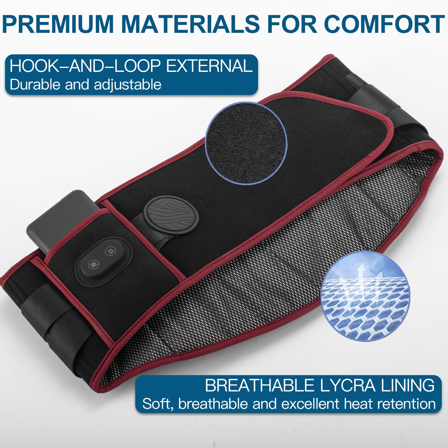 SENAINS device offers three heat levels for customizable warmth.