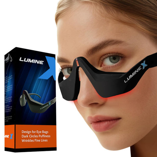 SENHI under-eye red light therapy device worn on the face for gentle rejuvenation