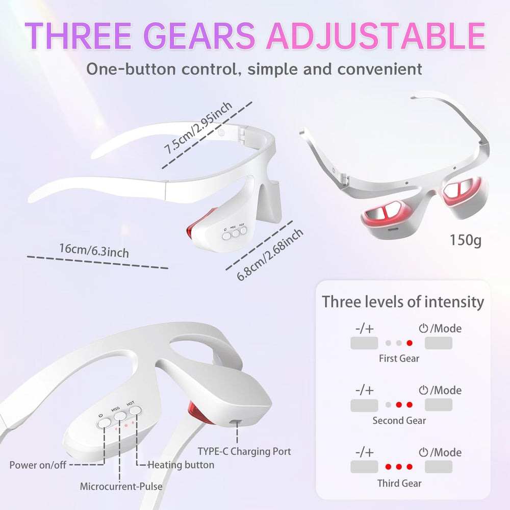 SENHORAS lightweight eye device designed for comfort during travel or at home