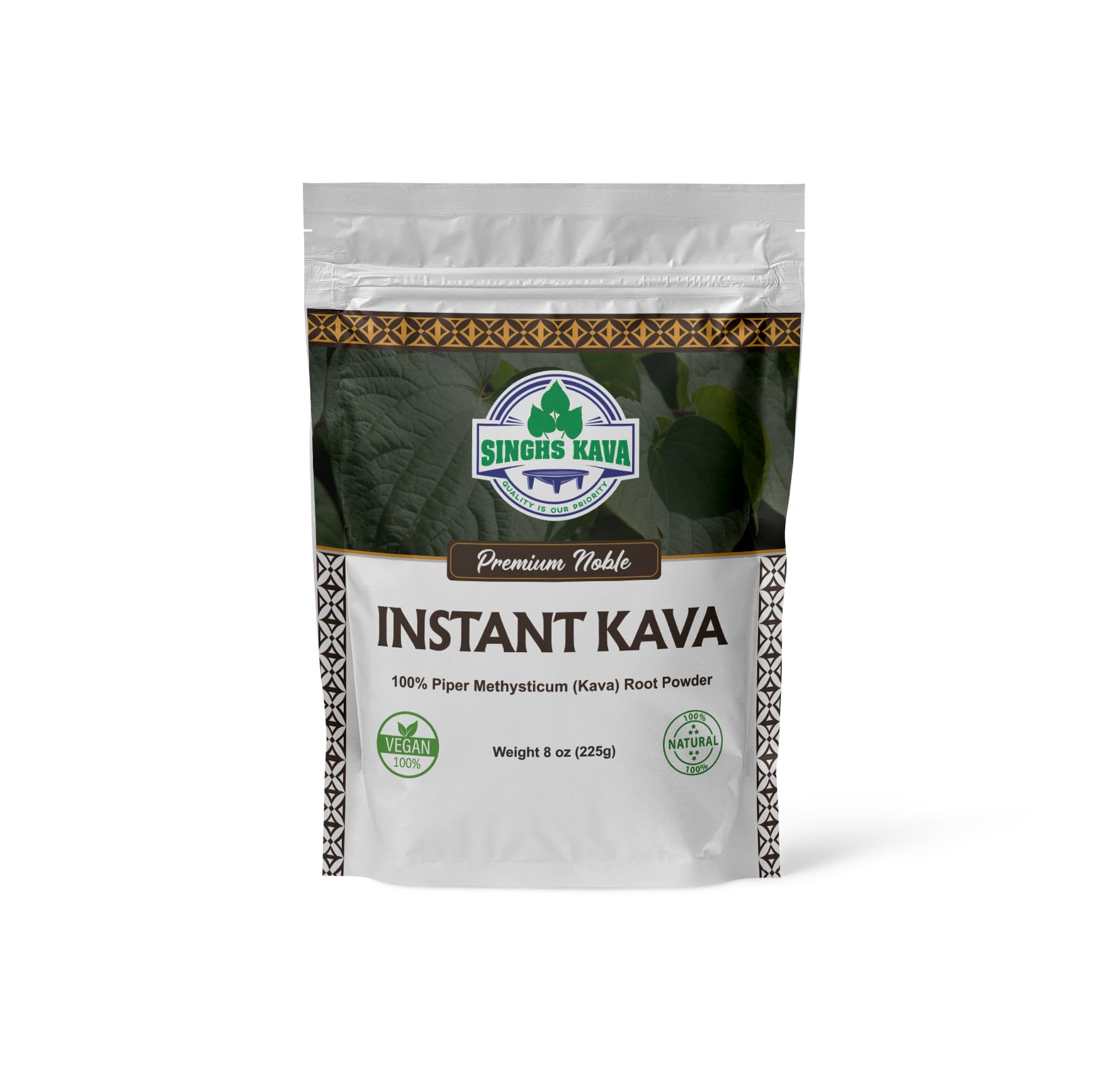 SENIOR KAVA micronized instant kava powder in an easy-to-use 8 oz jar