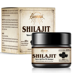 Sennasi Shilajit resin contains 85+ minerals for daily vitality