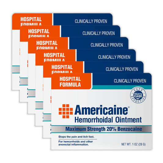 Senokot Americaine Hemorrhoidal Ointment tube with maximum strength formula for fast relief.