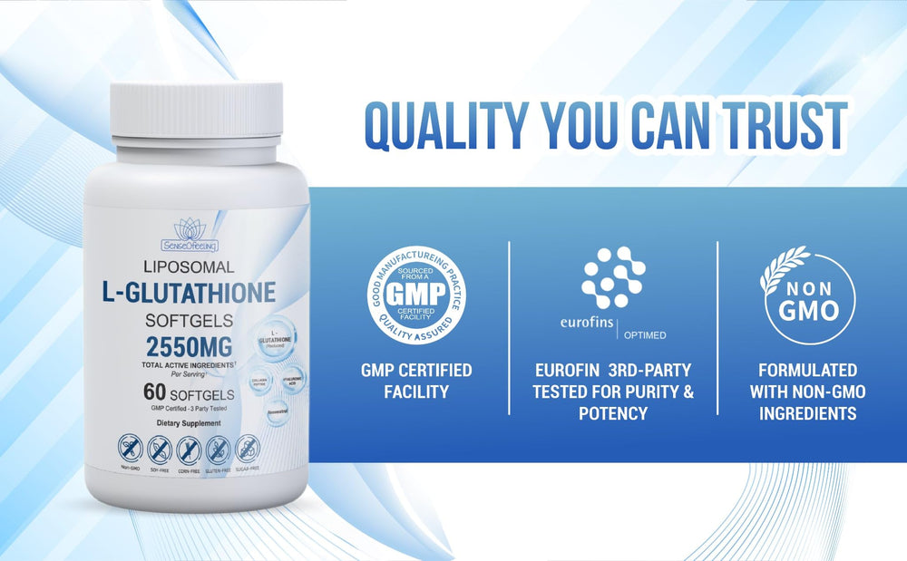 Capsules neatly arranged beside Senseofeeling branding for premium formulation