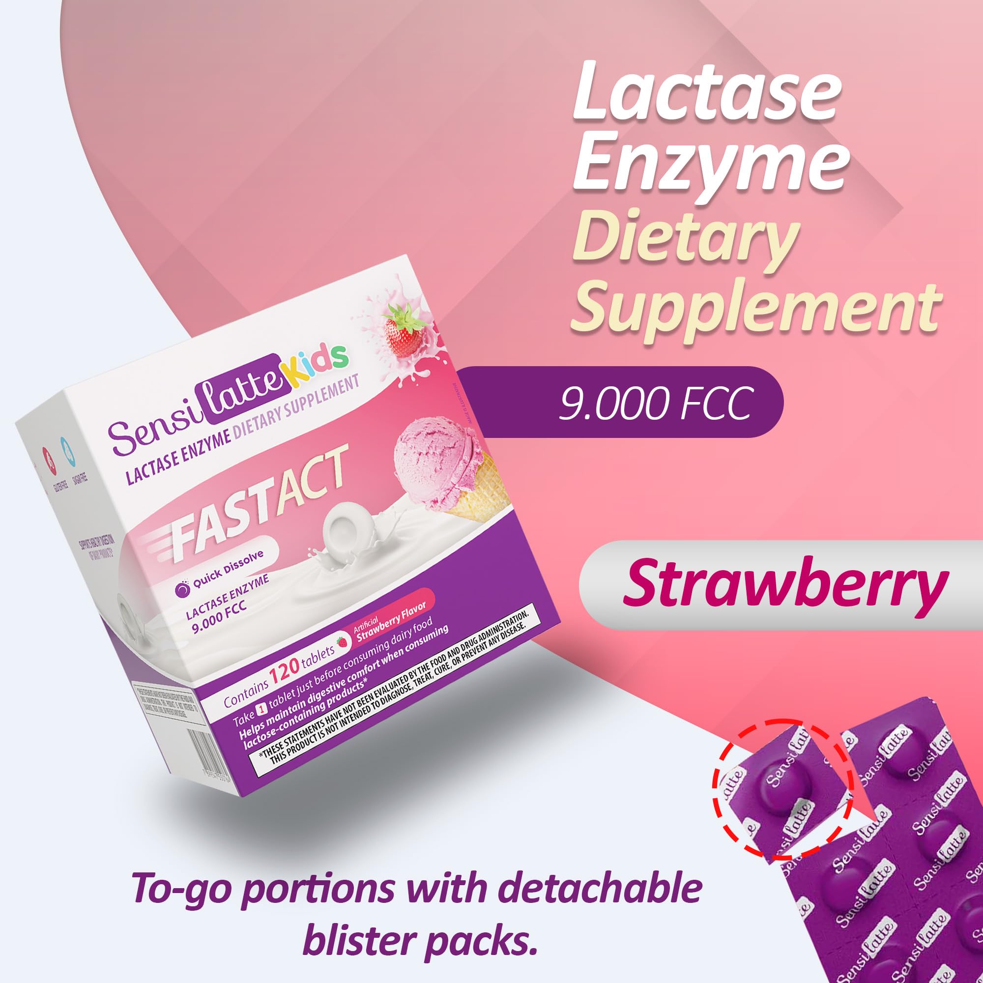 Sensilatte lactose sensitivity support during dairy meals